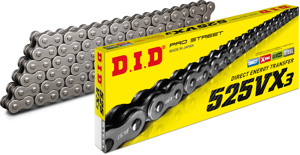 D.I.D 525VX3 116 Link X-Ring Chain Gold - 116 link 525VX3 X-Ring chain by D.I.D