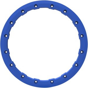 AMS Replacement Roll'n 106 Beadlock Ring Blue 15in - For AMS Roll'n 106 wheels, Blue, 15 inch