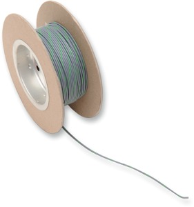 Gray / Green 18 Gauge Color Match Primary Wire - 100' Spool