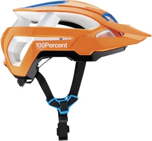 100% Altec Fidlock Bicycle Helmet S/M White Orange Blue Neon Orange Unisex