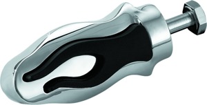 Flamin Shift Peg Chrome by Kuryakyn For Harley-Davidson