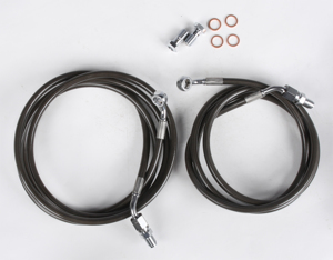 Rear Brakeline Kit +4" Smoke - For 11-14 Polaris RZR/4 /XP 900