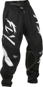 Fly Racing Youth Kinetic Stoke Pants Black/White Size 20 - Youth riding pants in Black/White, Size 20