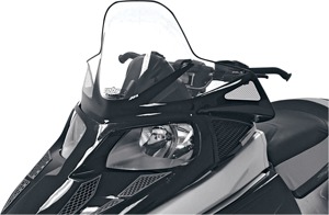 Powermadd 16.5" Tall Windshield Clear/Black Fits Arctic Cat F-Series