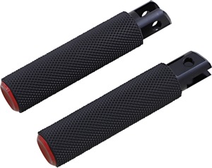 Arlen Ness Knurled Red Footpegs for M8 Softails (18+)
