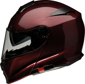 Z1R Solaris 2.0 Modular Helmet 4XL Gloss Wine Red - Modular helmet with drop-down sun visor