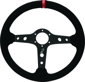 DragonFire Racing Iron Series Shallow Steering Wheel Black - Shallow Iron Series steering wheel by DragonFire Racing