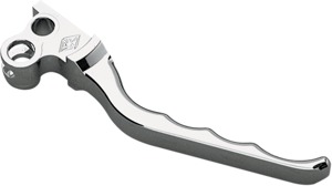 Grooved Billet Aluminum Hydraulic Brake Lever Chrome