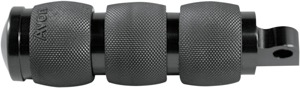Avon Air Cushioned Folding Footpegs Black FP-AIR-90-ANO