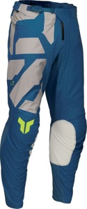 Thor Launchmode Forge Pants Blue/Fluorescent Yellow Men's 38 - Durable off-road pants, Blue/Yellow, Men's Size 38