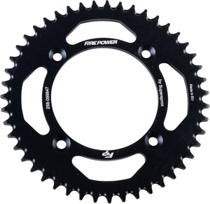 Fire Power Aluminum Rear Sprocket 47T Black - 47 tooth black aluminum rear sprocket