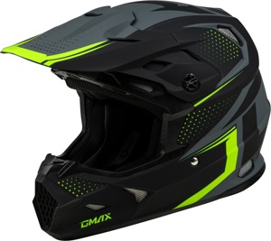 GMAX MX-96 502 Helmet Matte Grey/Hi-Viz Medium