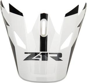 Z1R Rise Helmet Visor One Size White Black - Replacement visor for Z1R Rise helmets