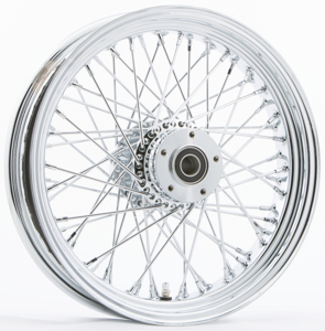 HardDrive Front 60 Spoke Chrome Wheel 16x3.5 Wide Hub 3/4" Axle