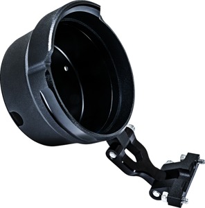 Performance Machine Round Gauge Relocation Kit Black Ops - Relocates round gauges for PM Phatbar & Riser Kit