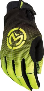 Moose SX1 MX Gloves Black Hi-Vis Yellow Large Men's - MX gloves large, black hi-vis yellow, men's