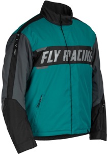 Fly Racing Outpost Jacket Black/Teal/Orange 2X-Large - Snow jacket, 2X-Large, Black/Teal/Orange
