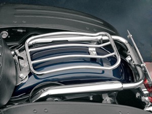 Motherwell Solo Luggage Rack Chrome 7" Fits Road King
