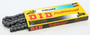 DID Super 520NZ 120 Link Non O-Ring Chain - 120 link non O-ring chain, 520 pitch