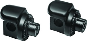 Kuryakyn Non-Pivot Splined Peg Adapter Black Fits Harley-Davidson