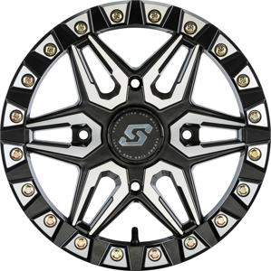 Sedona Split 6 Beadlock Wheel 15x6 4/137 +38mm Black Machined - Beadlock wheel 15x6 4/137 +38mm For select UTV/ATV