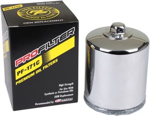 Spin-On Chrome Performance Oil Filter For H-D Big Twin