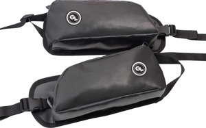 Giant Loop Pannier Pockets 4L Black Motorcycle Tank Bag Pair - 4L minimalist pannier pockets, pair, Black