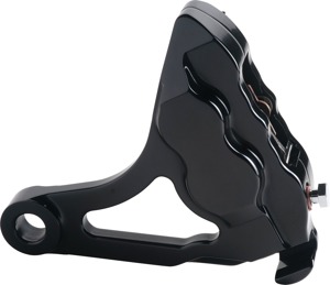 Hawg Halters 4 Piston Rear Caliper Black For Harley Softail 00-07 - Black 4 piston rear caliper for Harley Softail 00-07