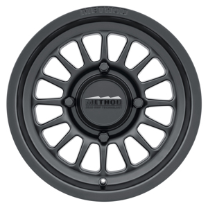 MR411 Bead Grip 15x7 / 4+3/13mm Offset / 4x136 / 106.25mm CB Matte Black Wheel