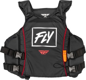 Fly Racing Pullover Flotation Vest Black/White/Red Medium - Pullover flotation vest, black/white/red, medium