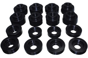 Black Body Mount Set Fits 08-16 Ford F-250/F-350/F-450/F-550 Super Duty