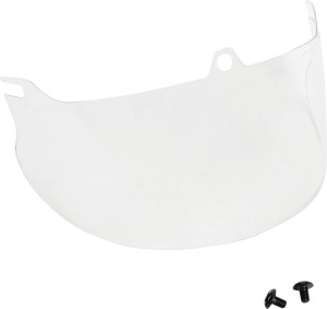 Z1R Nomad Helmet Face Shield Clear Polycarbonate - Clear face shield for Z1R Nomad half helmets