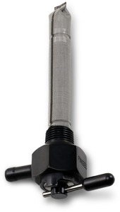 Pingel Power-Flo Petcock Black CH Hex Valve 3/8" Inward