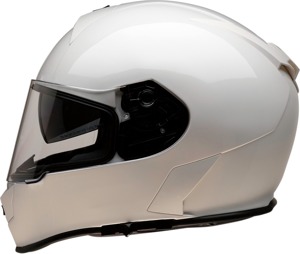 Warrant Solid Full Face Street Helmet Gloss White X-Small