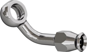 Goodridge 70 Degree Banjo Adapter Silver Stainless Steel - Banjo fitting for Goodridge universal brake lines