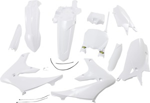 Powerflow Body Kit - White - For 18-22 YZ450F, 19-23 YZ450FX & YZ250F, 19-23 YZ250F