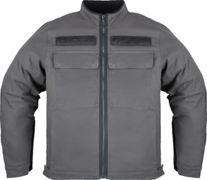 ICON Mototanker Jacket Men's 2XL Gray - Classic moto-style canvas jacket