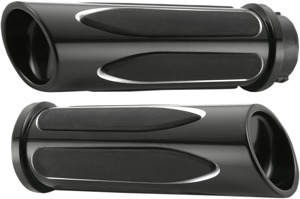 Arlen Ness Deep Cut Comfort Grips Black