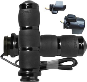Avon Velvet Air Heated Black Twist Grips for 2023-24 FLHX/FLTRX - Heated grips for 2023-24 FLHX/FLTRX/SE/STSE models