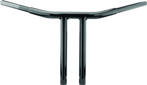 Biker's Choice 12in Black 1-1/4" Straight T-Bars Handlebars