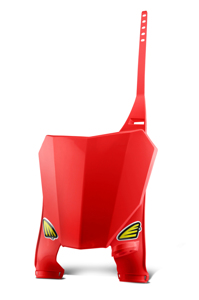 Cycra Stadium Number Plate - Red Fits Honda