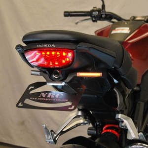 New Rage Cycles Fender Eliminator Kit Black Fits 2017-2024 Honda CB300R