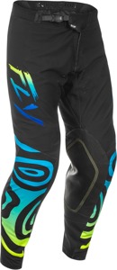 Fly Racing Evolution DST Zen Pants Black/Blue/Hi-Vis Size 36 - Offroad riding pants, Black/Blue/Hi-Vis, Size 36