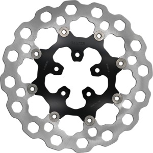 GBrakes 11.5in Floating Cubiq Front Brake Rotor Black For Harley Davidson