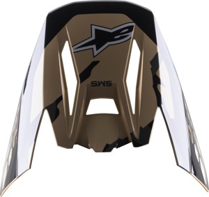 Alpinestars S-M5 Rover Visor Sand/Tangerine/Camo - Replacement visor for S-M5 helmet in Sand/Tangerine/Camo