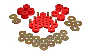 Energy Suspension Body Mount Bushing Set Red 5.4102R