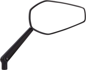 Arlen Ness Billet Mini Stocker Mirror, Black, Left-Hand