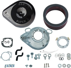 S&S Teardrop Air Cleaner Kit Black 170-0304BSS