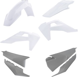 Acerbis Plastic Kit White For Husqvarna TE/FE 2020-2023 - Plastic kit in white For Husqvarna TE/FE 2020-2023