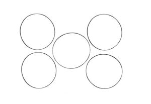 Cometic M8 Molded Rubber Clutch Seal 5 Pack - Replaces H-D # 25701080 For Harley FX M8